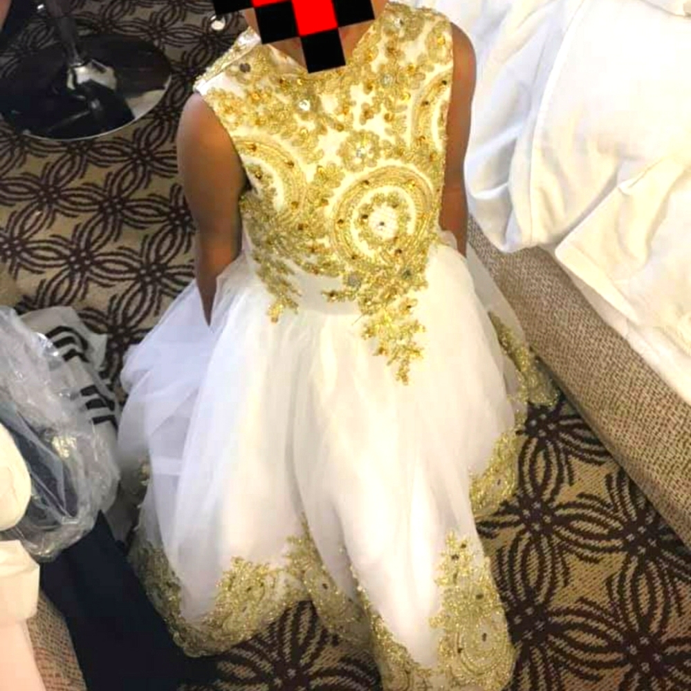Flower Girl Dress with mini train